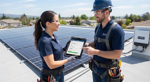 Solar panel visual inspection checklist